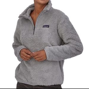 Patagonia Quarter Zip Sweater High Pile Gray Med